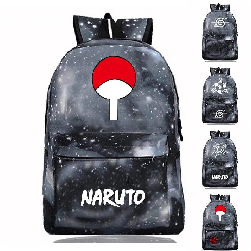 

Anime Naruto Backpack Surrounding Pattern Surrounding Luminous Backpack Starry Gray Student Schoolbag Travel Bag