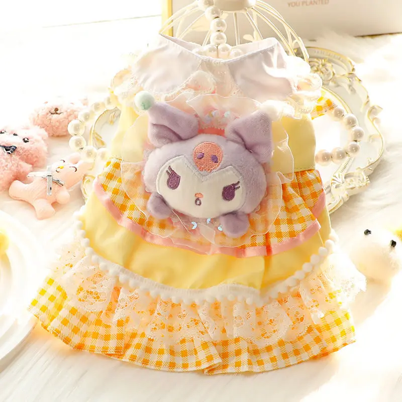 Sanrio одежда для домашних животных кошек собак Весенняя и осенняя платье принцессы