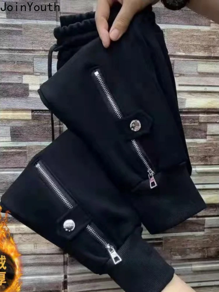 Толстые тренировочные штаны модные джоггеры Y2k для женщин уличная одежда