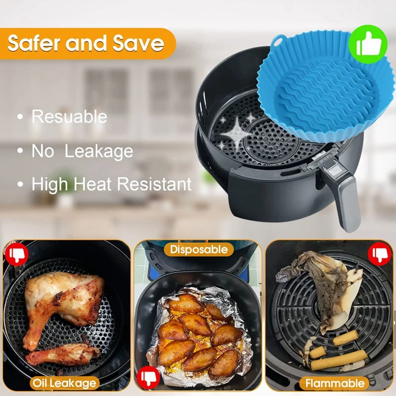 2 шт. силиконовые вкладыши для фритюрницы