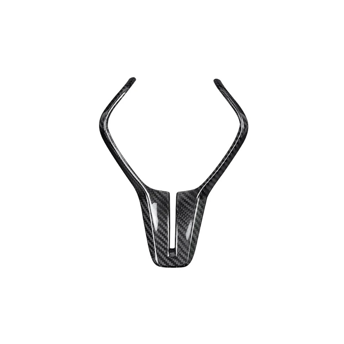 

Carbon Fiber Car Steering Panel Cover Trim for Infiniti Q50 Q60 2018 -2022 Interior Decoration(Black)