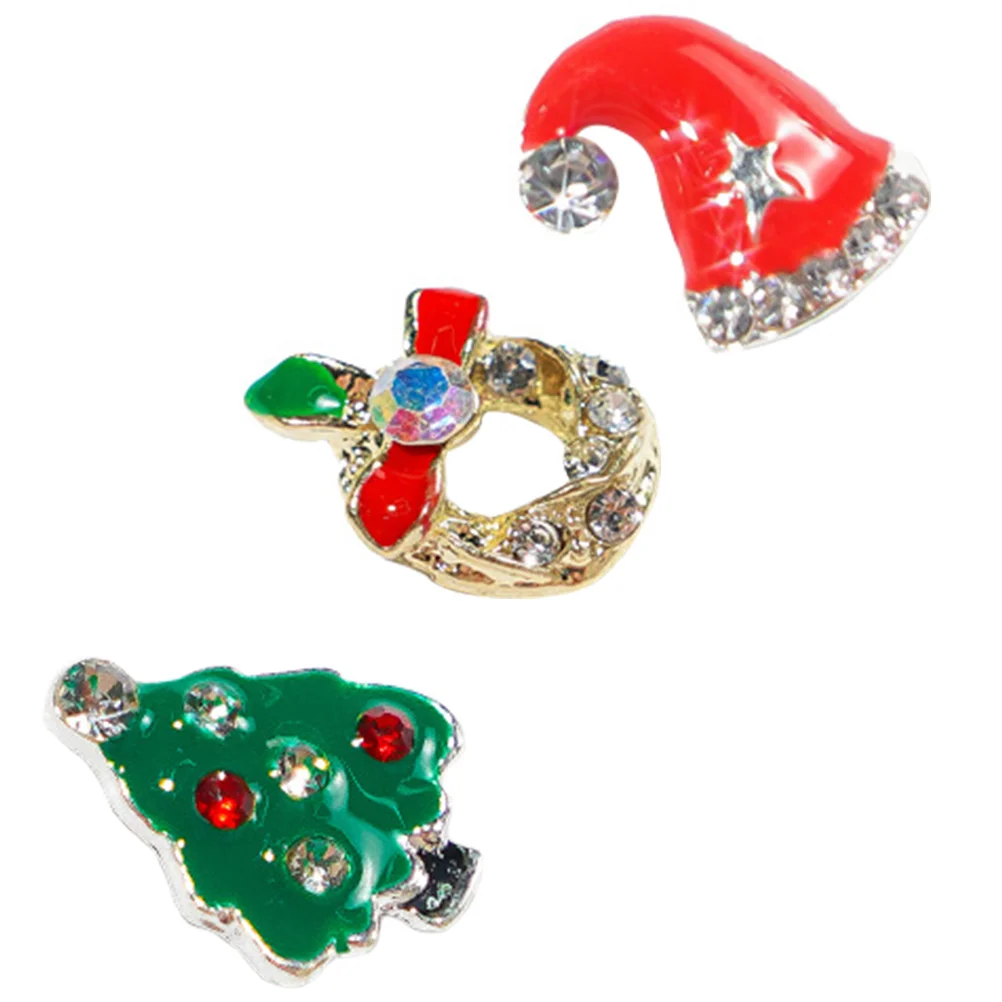 

15pcs Christmas Nail Nail Charms Winter Nail Charms Christmas Nail Supplies