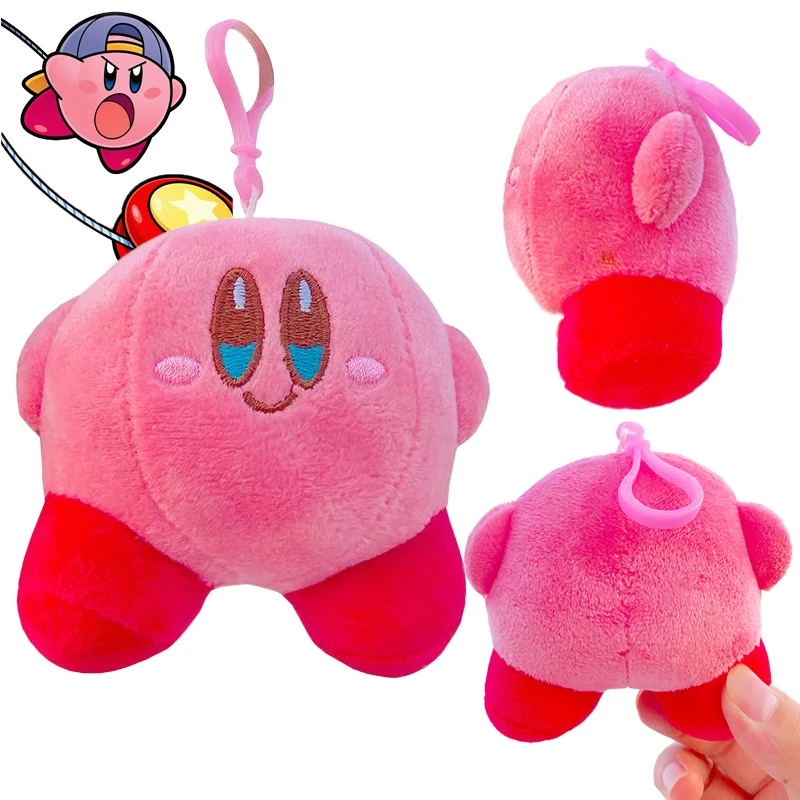 

10Cm Anime Kawaii Kirby Plush Doll Toy Cartoon Mini Star Kirby Soft Stuffed Doll Game Periphery Plush Bag Pendant Girls Gift