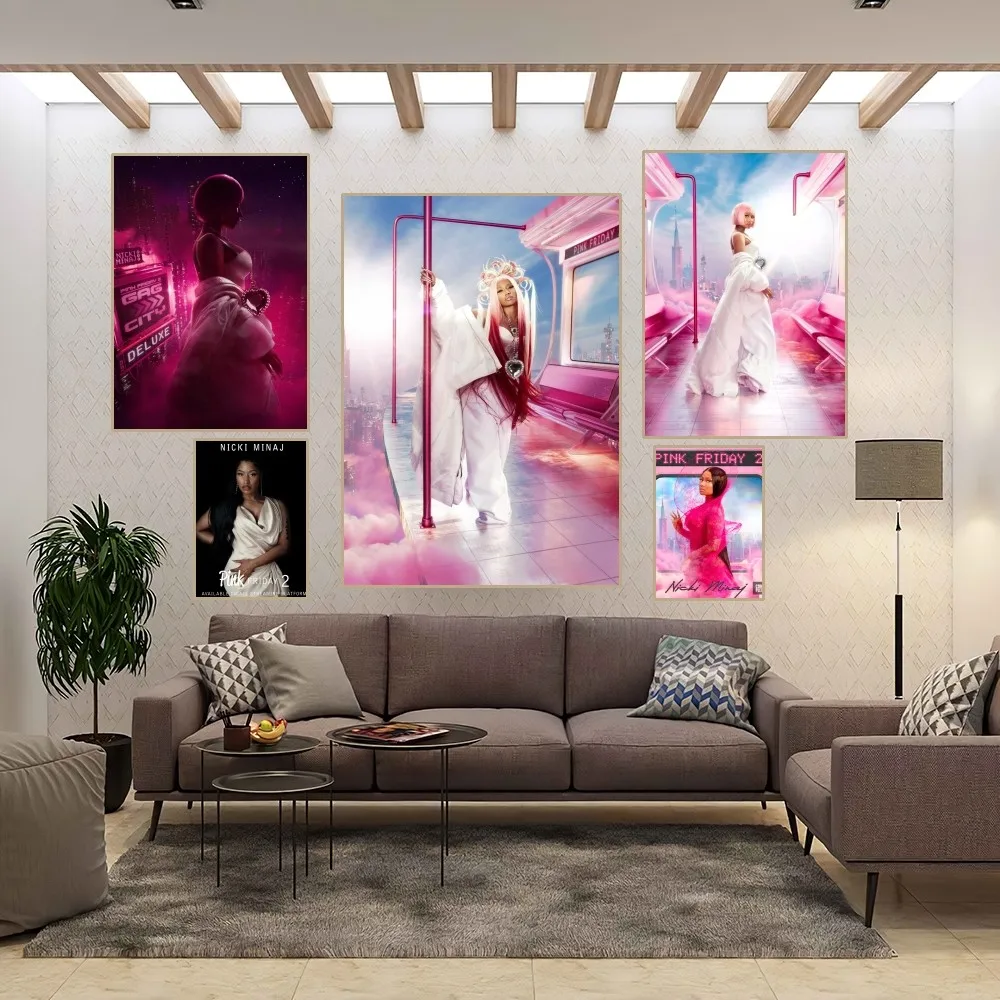 Nicki Minaj Постер розовая пятница 2 домашний декор комнаты эстетическое искусство