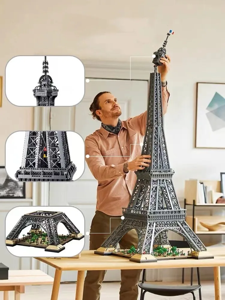 

Creatoring Expert 10307 Eiffel Tower Paris Architecture Tallest Model Building Set Blocks Bricks Toys For Adults Children 75313