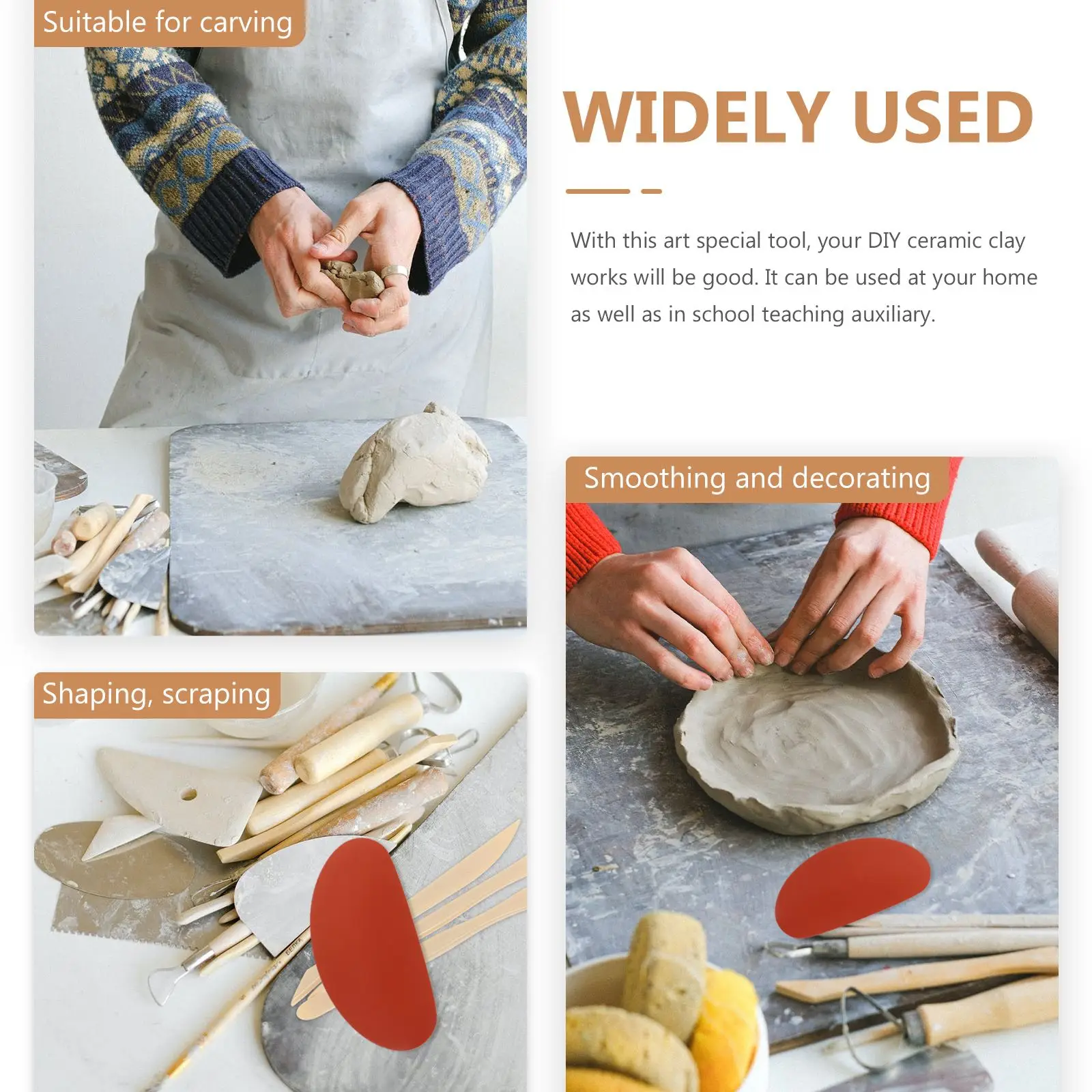 Мягкая скульптура ручной работы 3 шт. керамический инструмент для формования