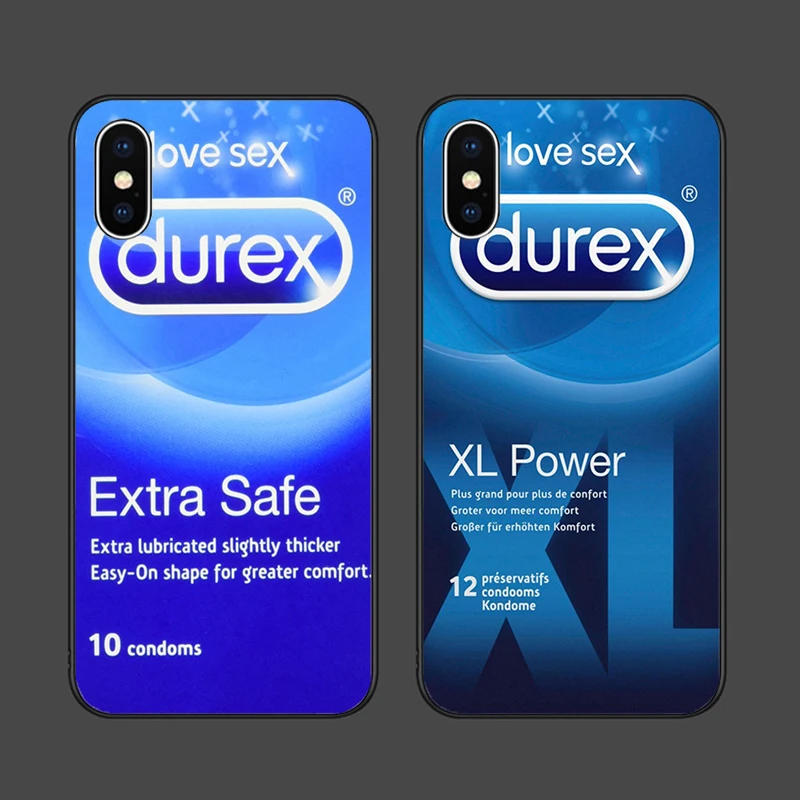 Чехол для телефона с изображением Durex для iphone 12 13 pro max 11 pro XS MAX 8 7 6 6S Plus Samsung S20 S21 A50 A52