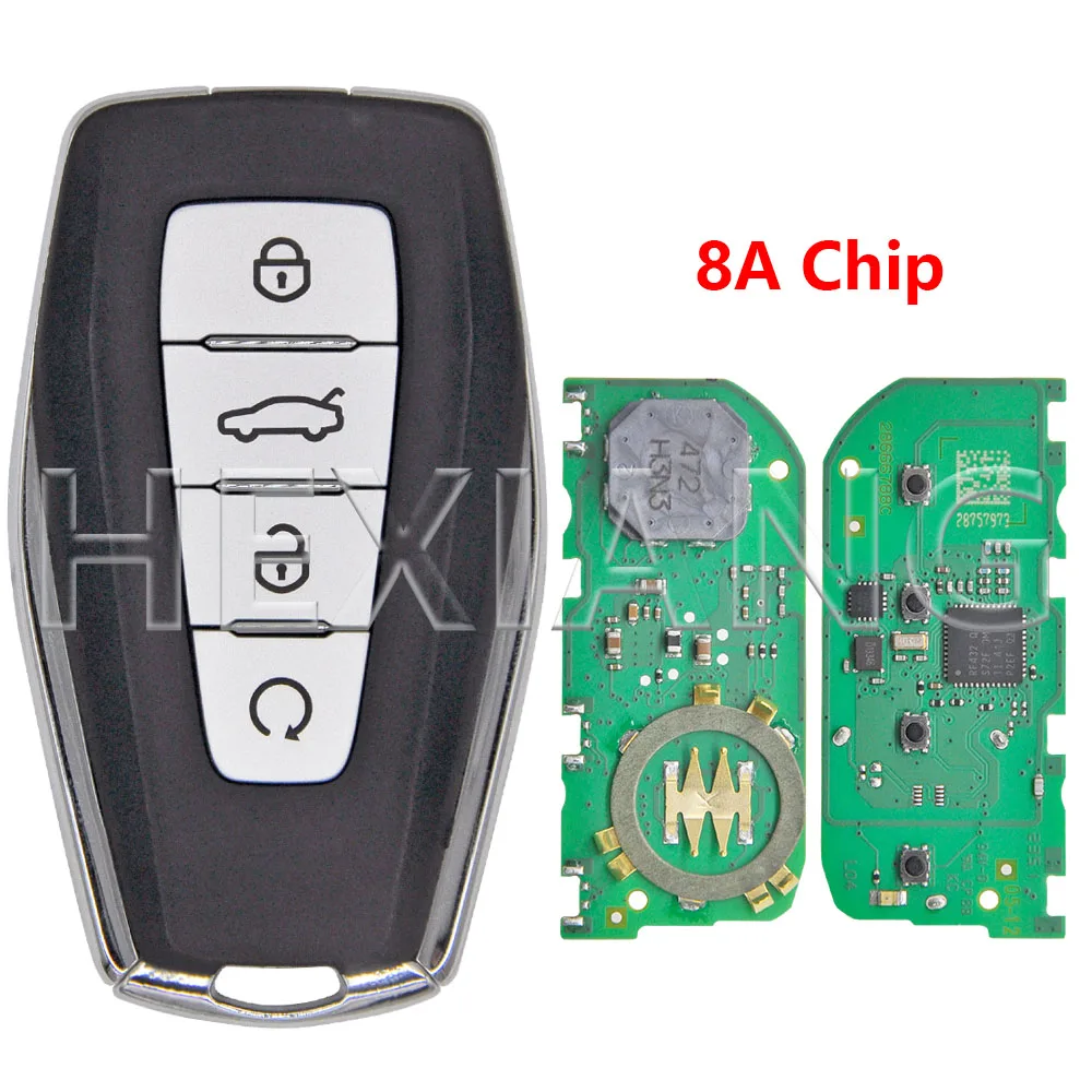 

DR оригинальный ID47 4A 8A чип 433 МГц бесконтактный автомобильный дистанционный ключ для Geely Monjaro Okavango Azkarra Atlas Emgrand X7 Coolray Geometry