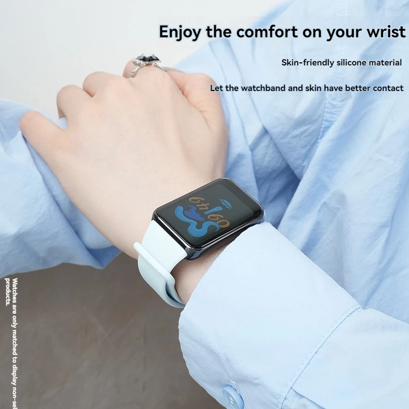 Фото Ремешок для Honor Band 9, умные часы, спортивный ремешок, сменный браслет для Honor Band 10, силиконовый ремешок, аксессуары для браслета №3
