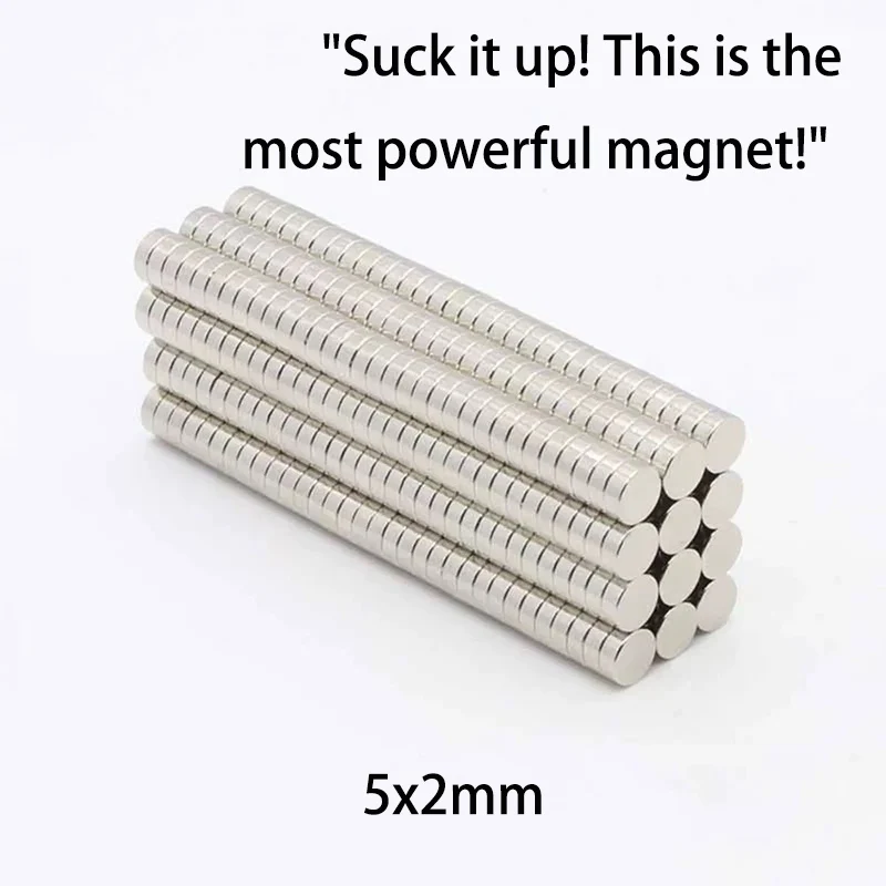 Супер мощный неодимовый магнит неодимовые магниты N52 5x2 мм, неодимовые магниты, неодимовые магниты, очень сильные магниты для охлаждения, 20 шт.