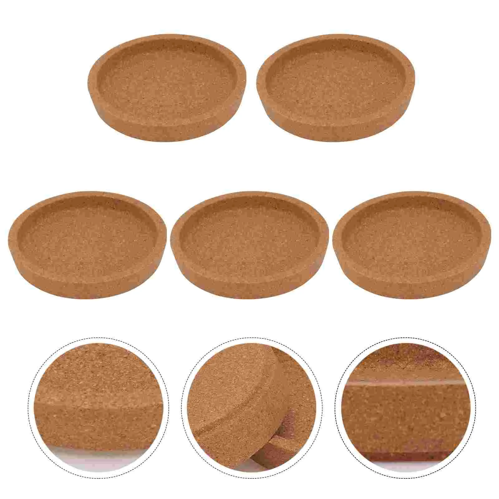 

Cup Coasters Coaster Mat Cork Wood Round Drinktable Natural Heat Resistant Mug Placemats Absorbent Wooden Placemat Mugs Vintage