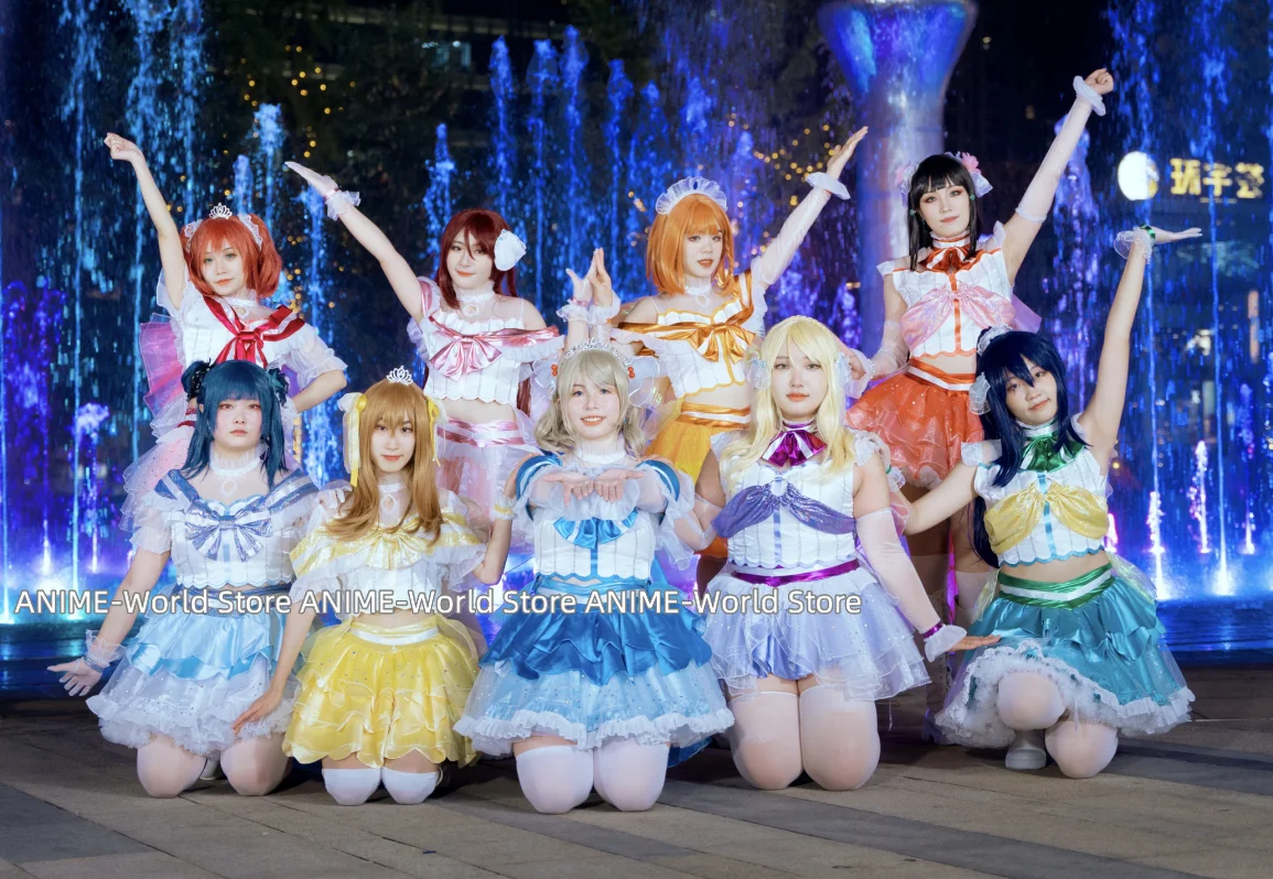 Аниме LoveLive!Sunshine! Aqours Love аквариум Chika Ruby Dia Kunan все члены милая форма SJ косплей