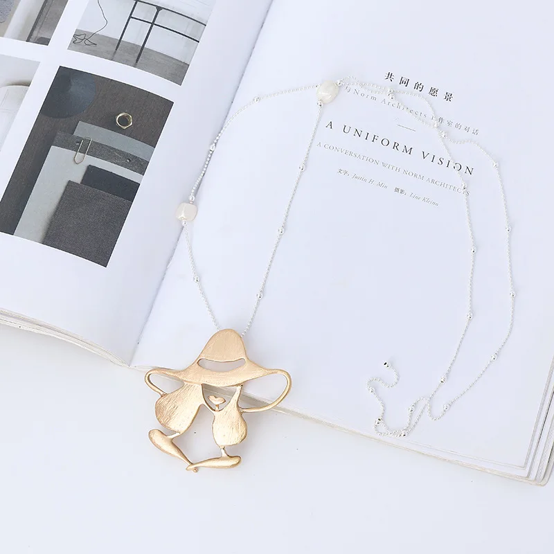 Women's Cute Animal portrait Shape Pendant Chain Necklace Fashion Jewelry Gifts