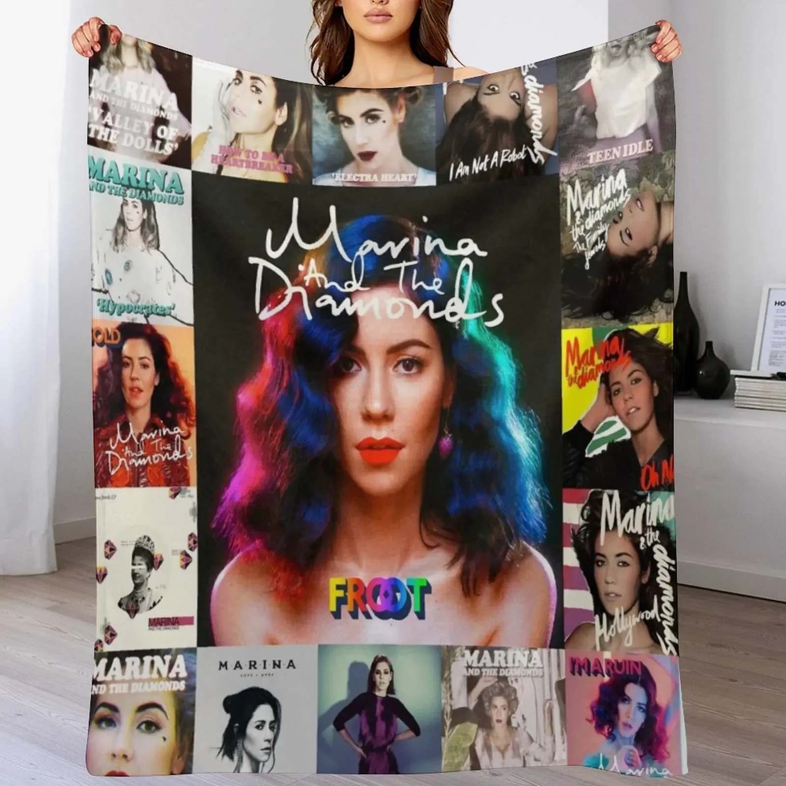 Фланелевое одеяло Marina and the Diamond