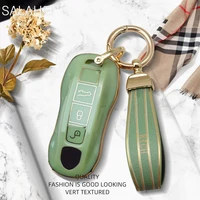 tpu car key case cover protection shell plating phnom penh for porsche macan 911 bobst cayenne 911 970 997 991 996 accessories