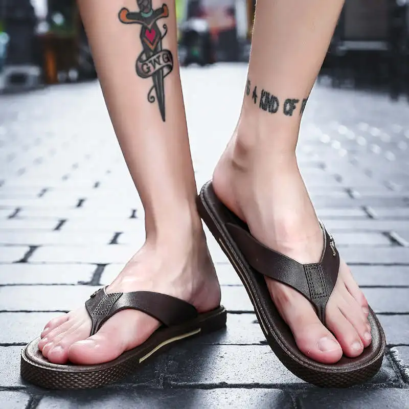 

Мужская повседневная обувь, дышащие черные сандалии, оригинальные брендовые теннисные шлепанцы на шнуровке с широкой подошвой, мужские тен...