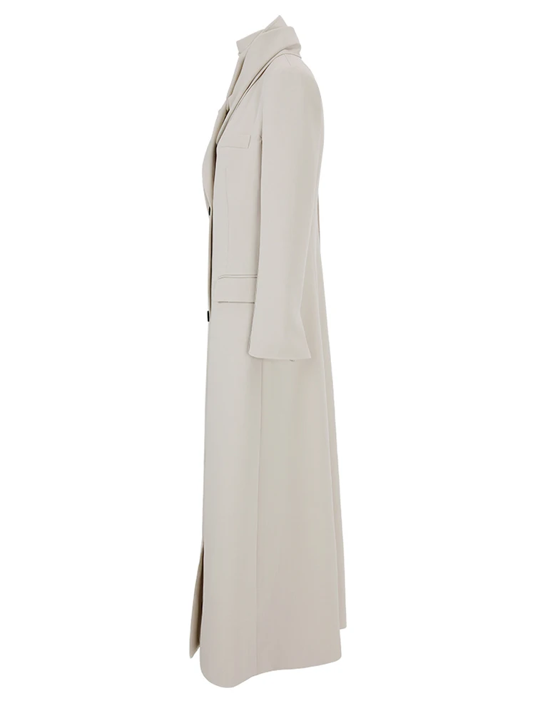 ZMEENNA абрикосовый Длинный Элегантный Блейзер большого размера для женщин новый