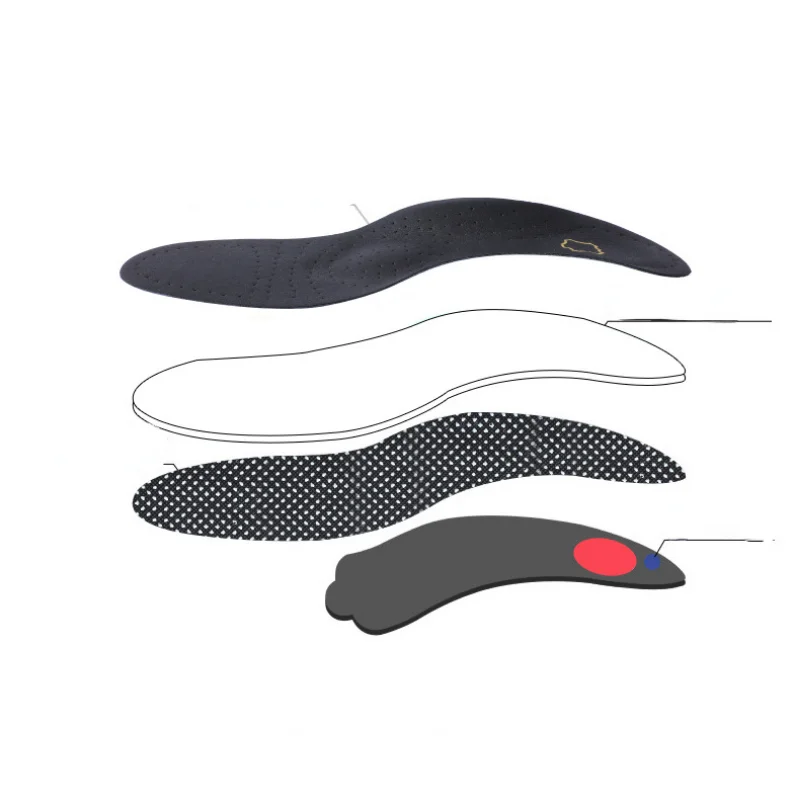 Leather Orthopedic Foot Care Insole Leather Latex Antibacterial Active Carbon Orthotic Arch Support Instep Flat Foot Shoes Pad