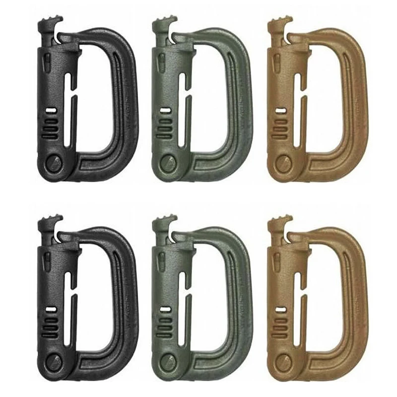 

Outdoor EDC Gear Muti Tools Link Keychain Snap Hook D-Ring Buckle Carabiner Lock Clasp Clip Hiking Accessories Camping Equipment