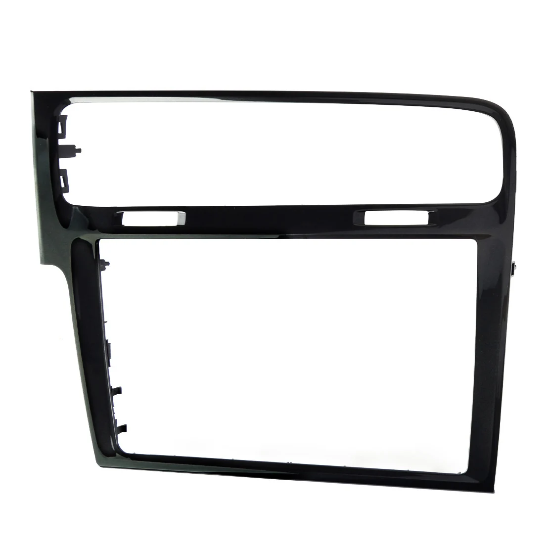 

Черная Автомобильная магнитола, стерео рамка, панель Fascia, декоративная, LHD, подходит для VW Golf 7 7,5 2013 2014 2015 2016 2017 2018 2019 2020, пластик