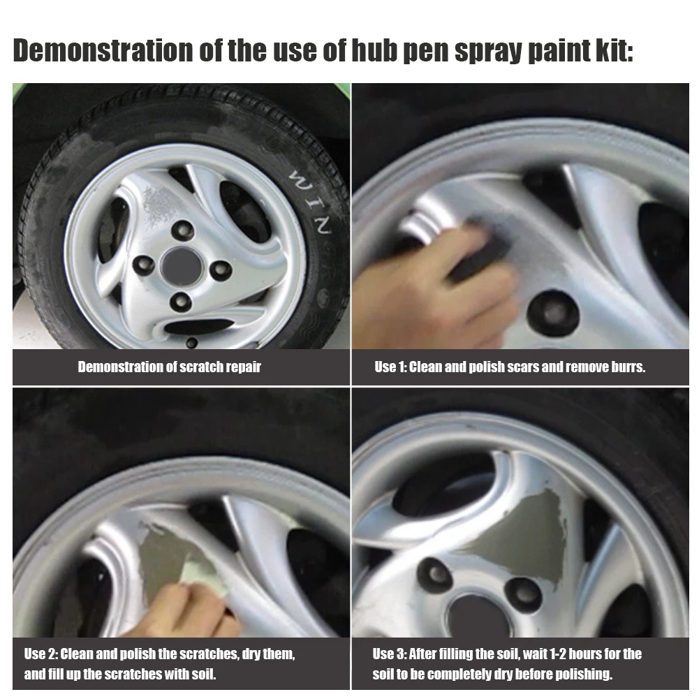 Ручка для ремонта царапин на ступице автомобильного колеса из алюминиевого