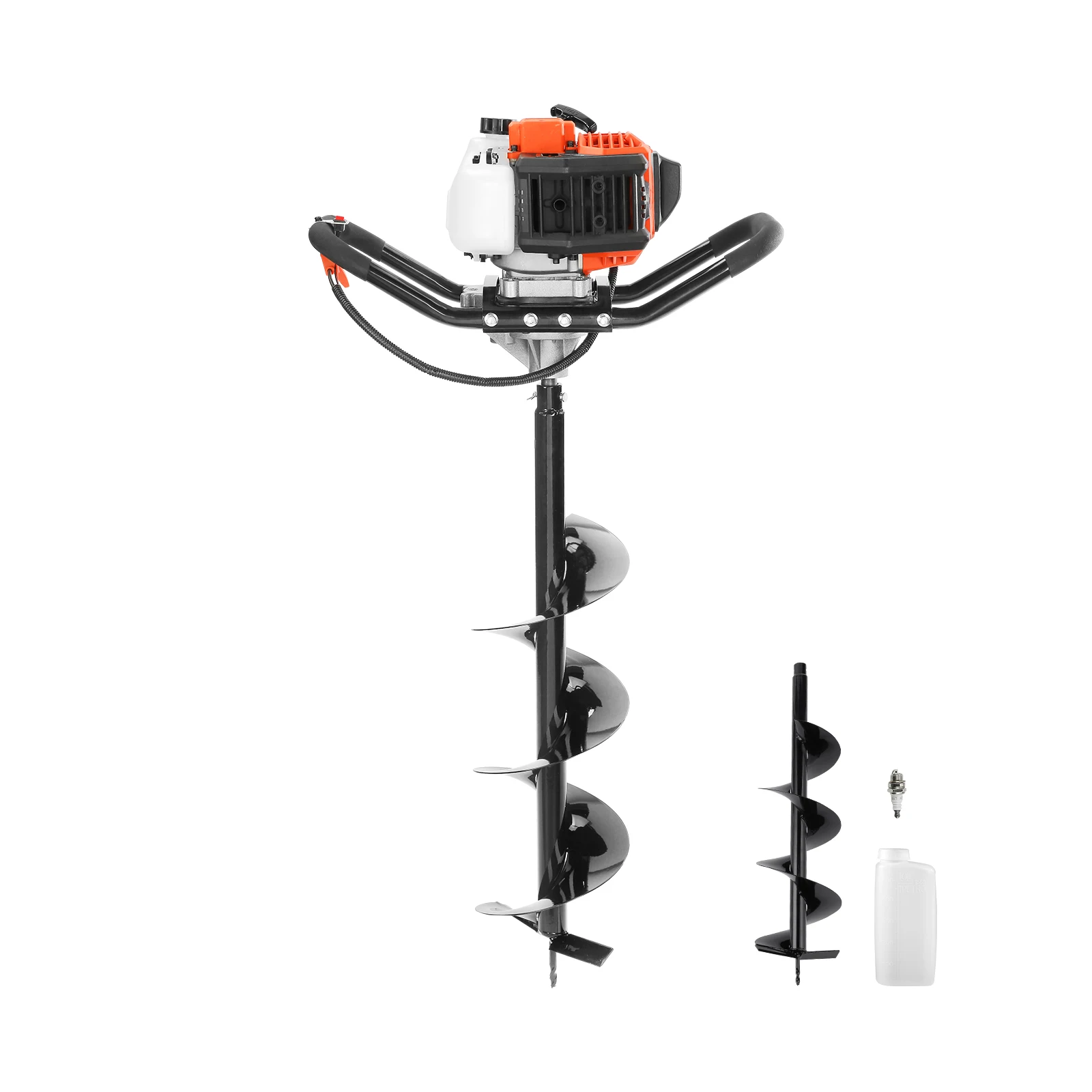 VEVOR Fuel-powered Auger  Post Hole Digger Gas Powered Earth Auger Borer Ground Petrol Earth Auger Post 52cc/43cc Hole Digger