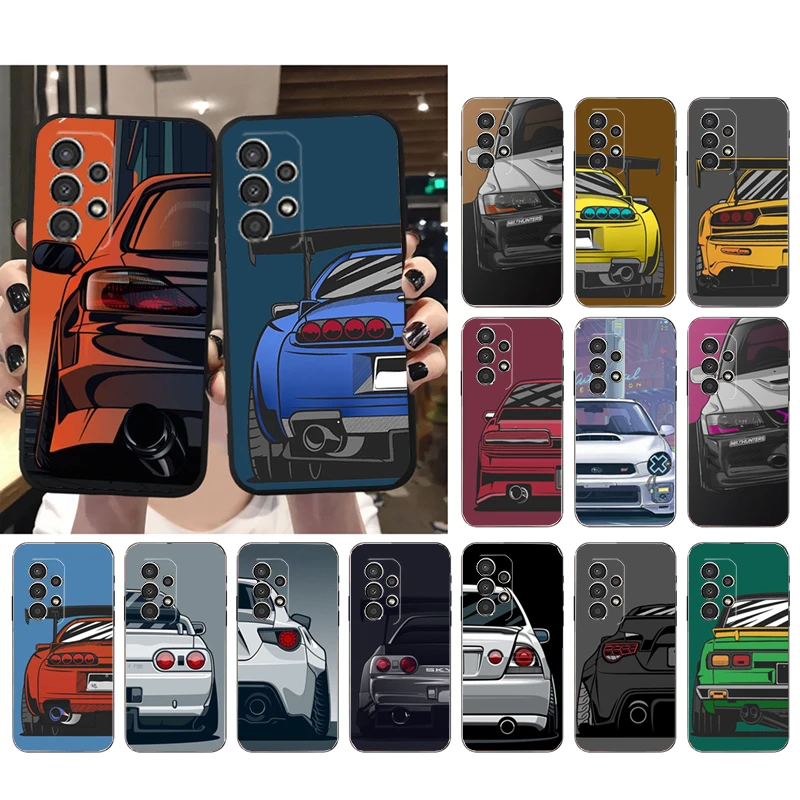 

Phone Case for Samsung Galaxy A73 A53 A13 A22 A12 A32 A71 A21S A33 A52 A72 A41 A50 A70 A31 M31 JDM Sports Car Case