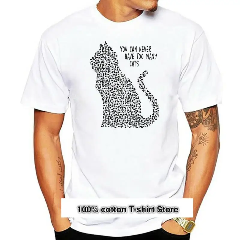 

Camiseta для мужчин и женщин, camisa с принтом «у вас никогда не будет слишком много кошек», camiseta для mujer