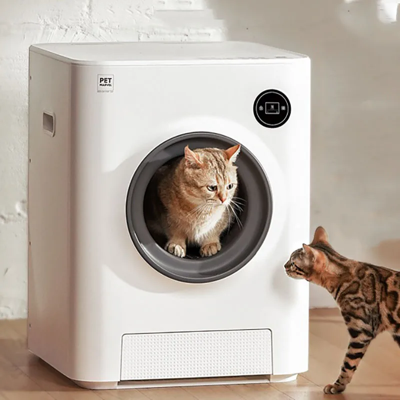 Full Automatic Intelligent Cat Litter Basin Self Cleaning Cat Litter Box Enclosed Sand Proof Splash Proof Pet Air Purifiers