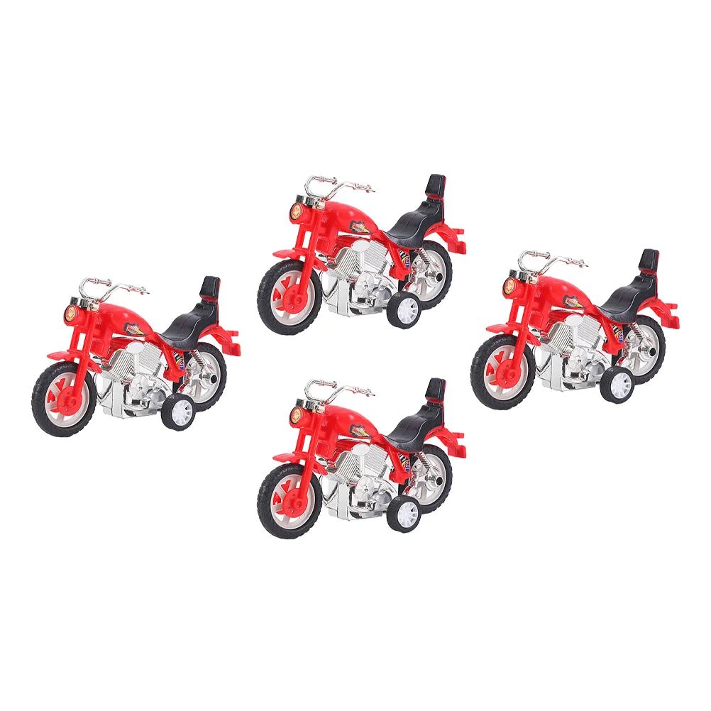 4 шт. инерционный пластиковый мотоцикл с откатным механизмом детская игрушка