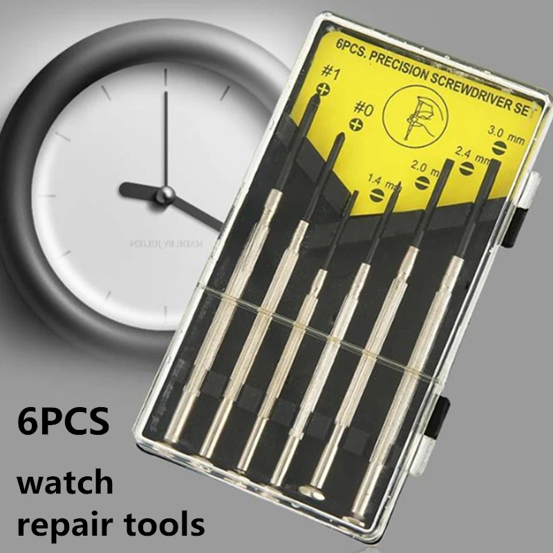 

Mini 6 pcs/set Laptop Disassemble Combination tool Mini Torx Bits Repair Tools Flat Head Tool Watch Screwdrivers Set Kit