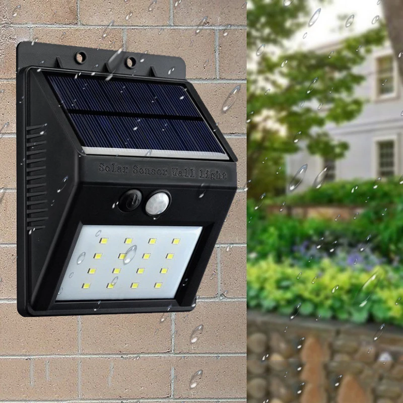 Solar LED Waterproof Outdoor Motion Sensor Wall Lamp Ceiling Fence Pillar Garden Parking Streetlight Security Yard Panel Lights