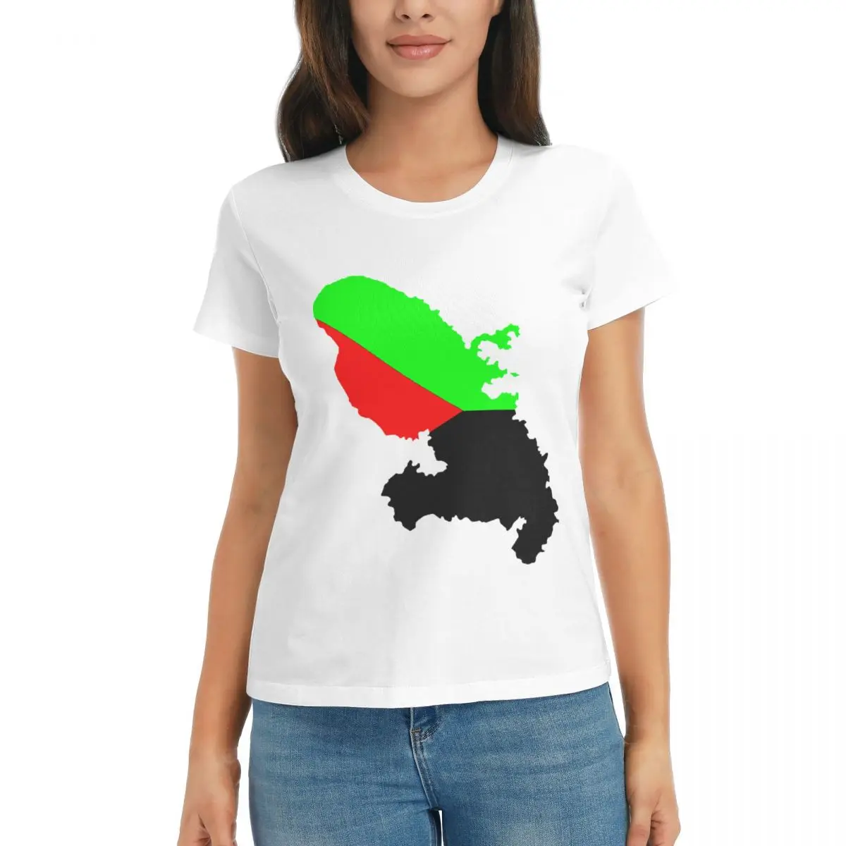 

Martinique In Red Green And Black Movement R265 T-shirts Home White Cute High quality Eur Size