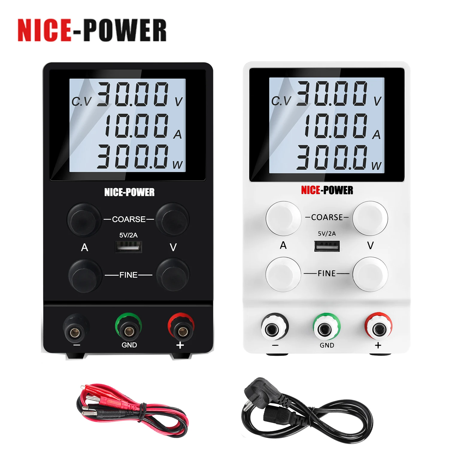 

Nice-power LCD SCreen Regulated Lab Power Supply 30V 60V 10A 5A Variable DC Laboratory 120V 3A Bench Source DIY Modul USB 5V 2A