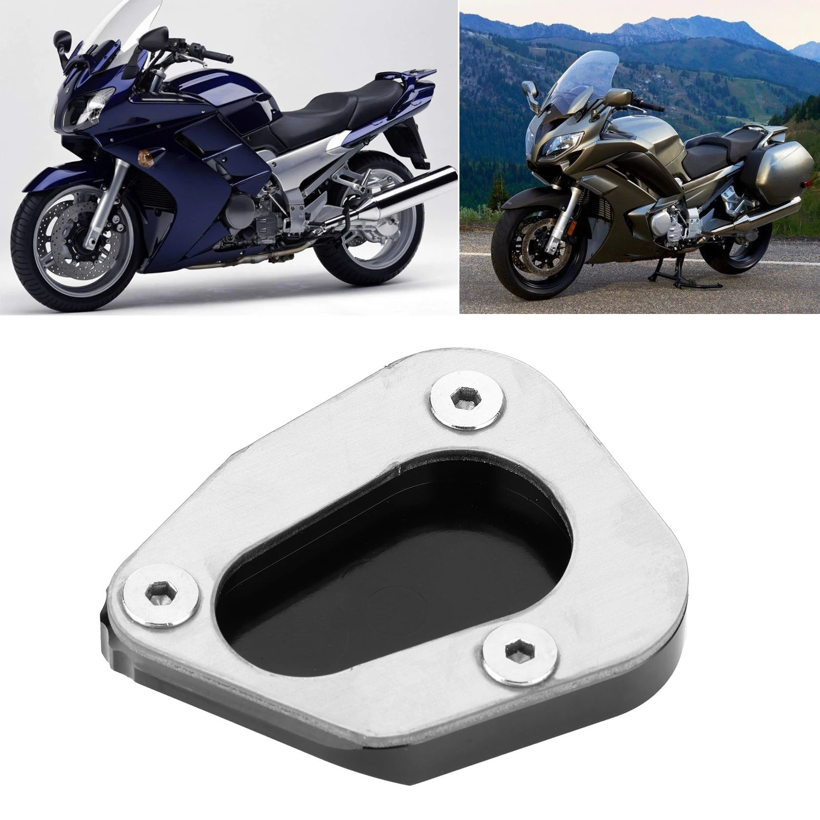 Фото Удлинительная накладка для боковой подножки Yamaha FJR1300 FJR1300A/AS - Противоскользящая, долговечная подкладка для устойчивой опоры №1