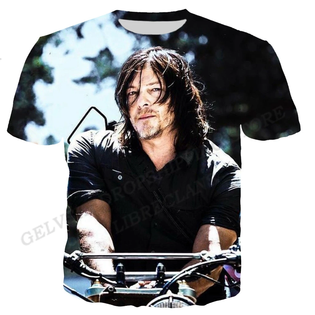 

Футболка Ходячие мертвецы с 3d принтом, мужские и женские модные футболки, детские футболки в стиле хип-хоп, топы, повседневные футболки с кор...