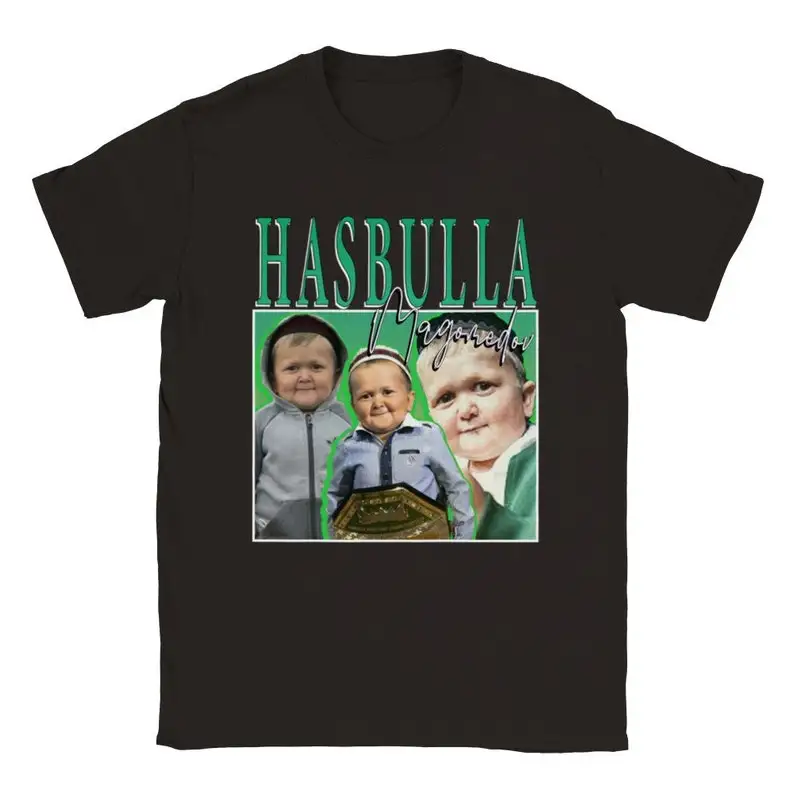 

HASBULLA Homage T-shirt, Funny T Shirt Birthday Gift, Oversized Tee meme