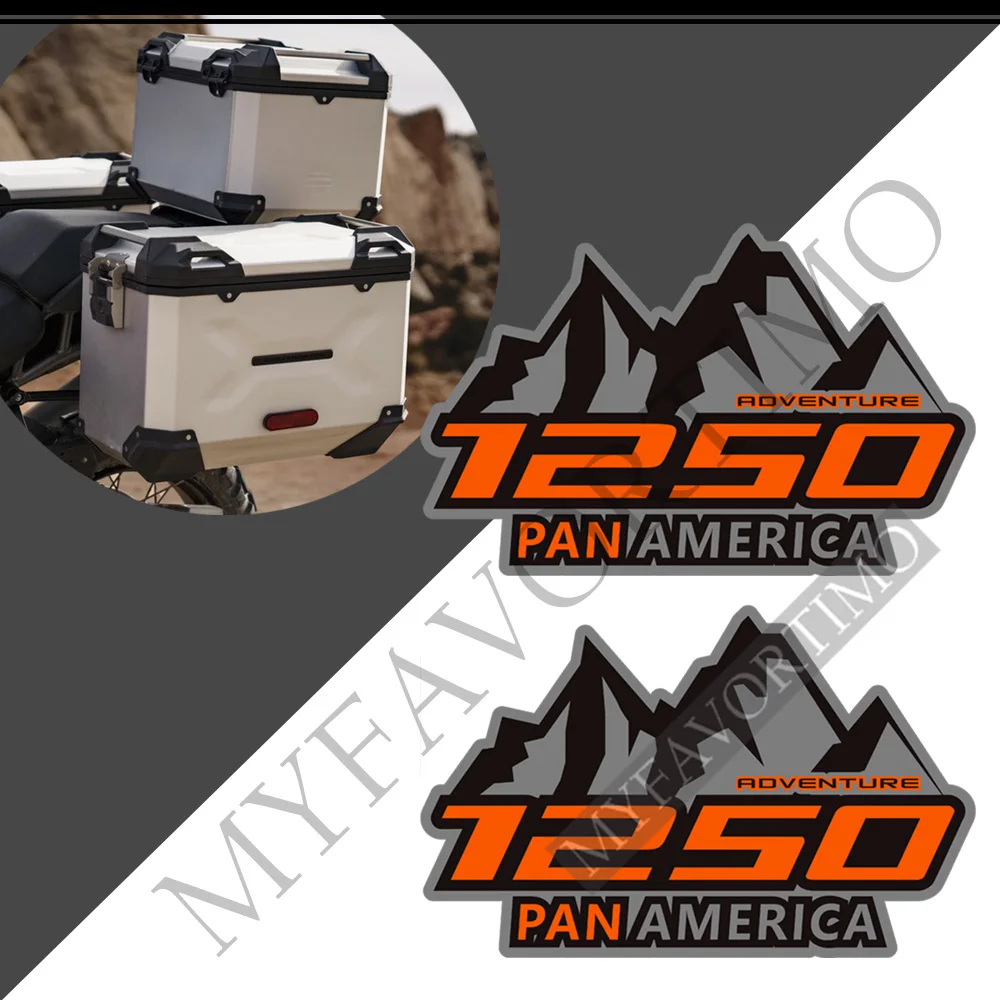 Fundas de aluminio para equipaje de HARLEY Pan America, Protector de Alforjas para maletero, pegatinas de motocicleta de aventura, calcomanías, 1250