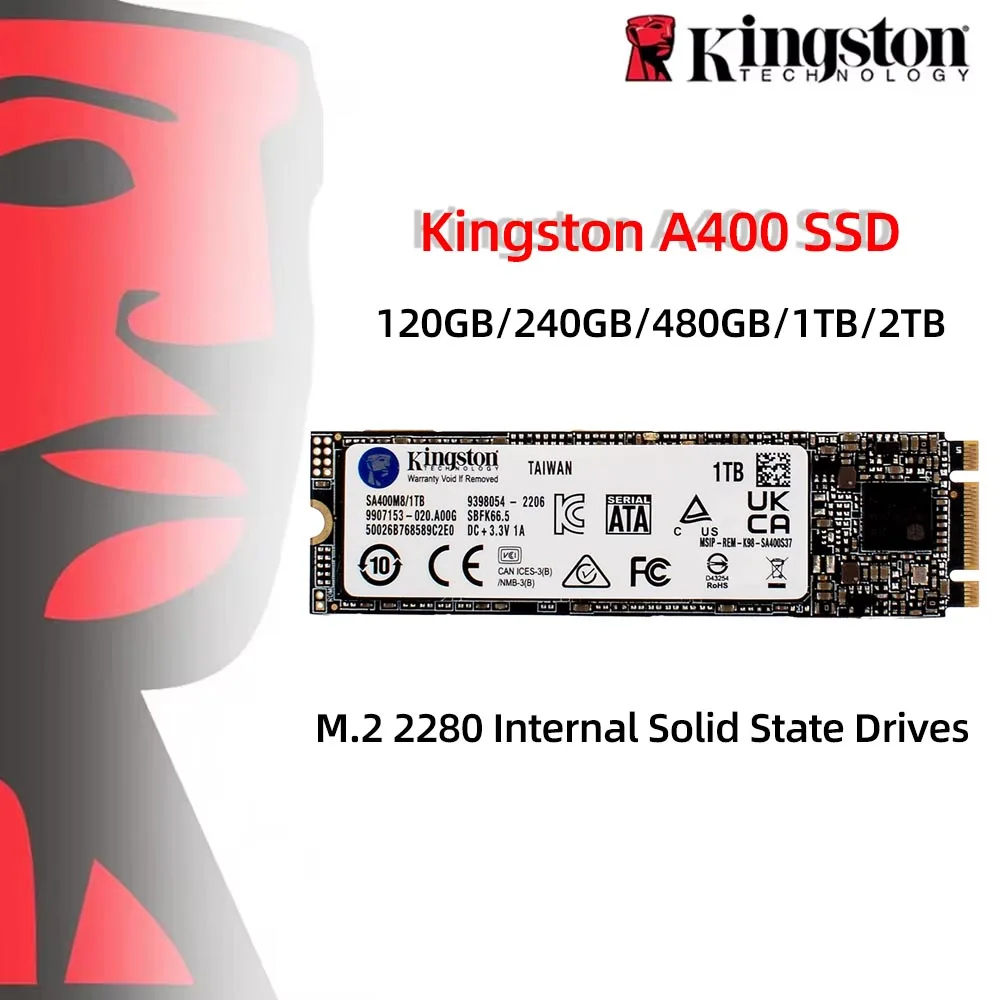 Kingston A400 SSD M.2 2280 120 ГБ 240 480 1 ТБ 2 Внутренний твердотельный жесткий диск высокой