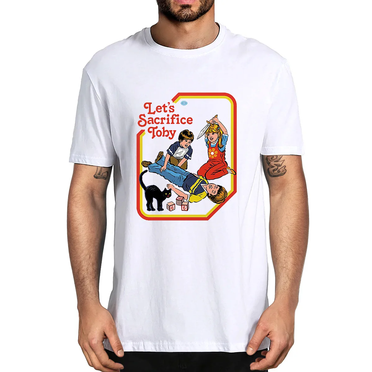 

100% Cotton LET'S SACRIFICE TOBY Art Comics Printed Summer Women's Novelty T-Shirt EU Size Streetwear High Quality Soft Tee Gift