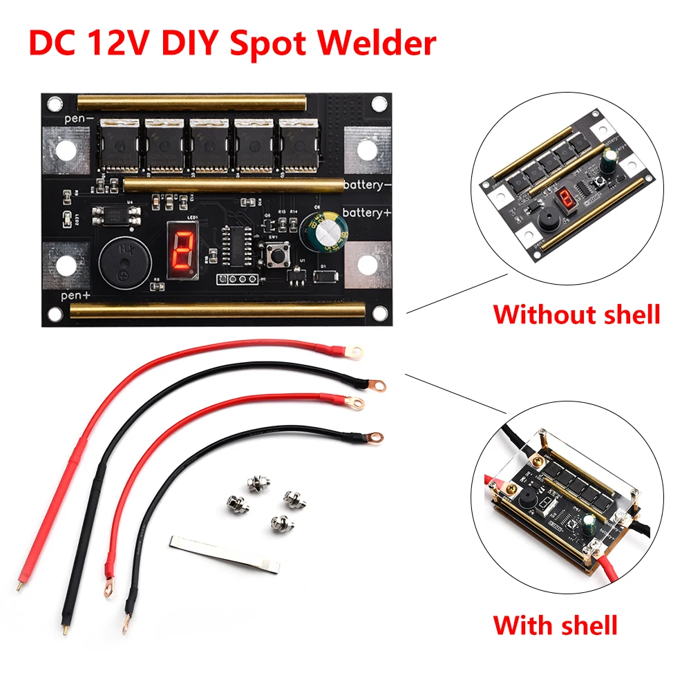 

Spot Welder DIY Kit Portable 12V 18650 Lithium Battery Energy Storage Spot Welding Machine PCB Circuit Board Soldering Equipment