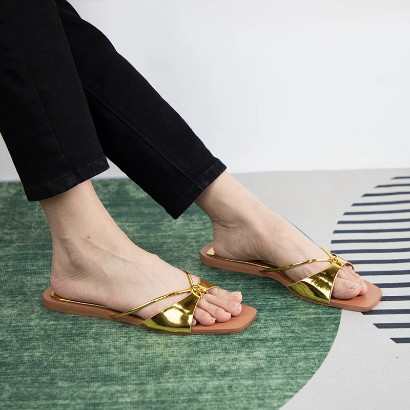 2023 Women Slides Open Toe Sandals Walking Solid Women Shoes Hollow Beach Female Slippers Holiday Flip Flops Chaussure Femme