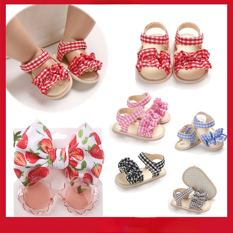 

Toddler Shoes Sandals for Baby Girl Shoes Fashion Sandal Soft Soled Cute Broken Flowers Walking Shoe 1 Years Old Girls New Born