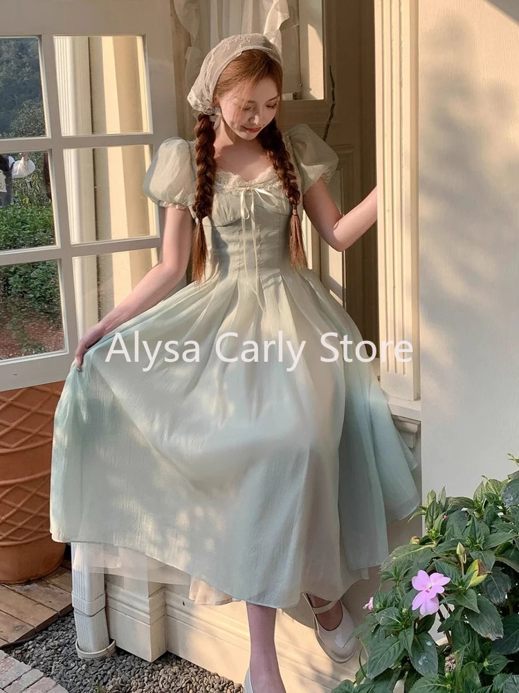 Платье длинное сказочное с пышными рукавами