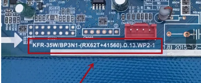 

KFR-35W/BP3N1-(RX62T+41560).D.13.WP2-1 EU-KFR35W/BP3N8-AB30 Плата кондиционера