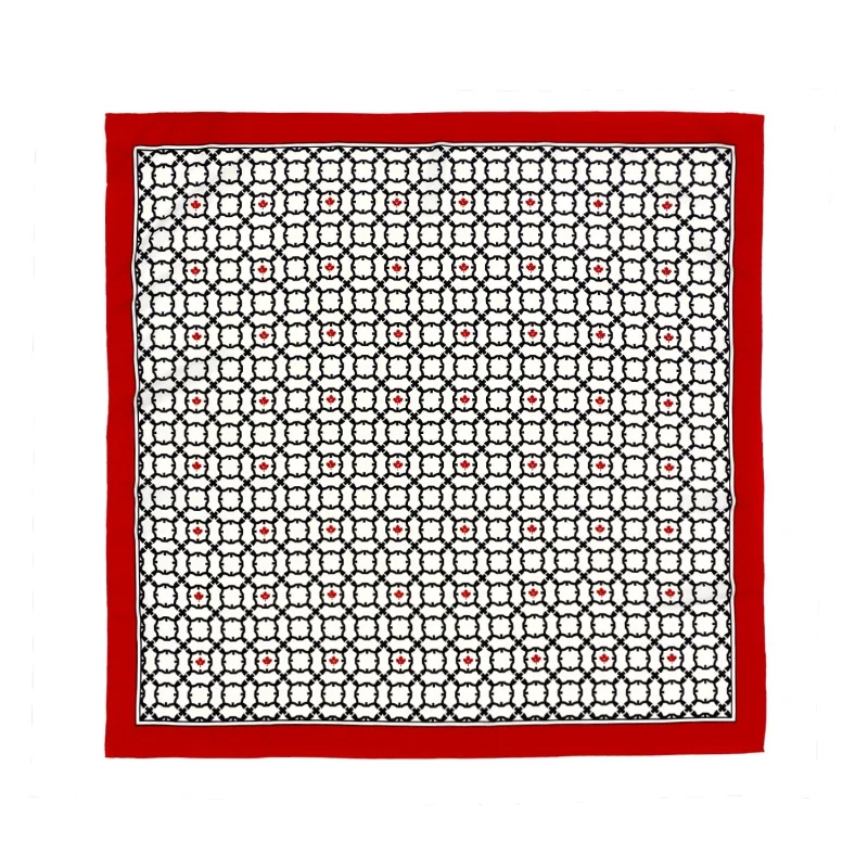 

Корейский стиль Новый шестиугольный квадратный шарф в клетку 90 шелковый шарф женский Шелковый Стандартный шелковый шарф шаль для кондиционера