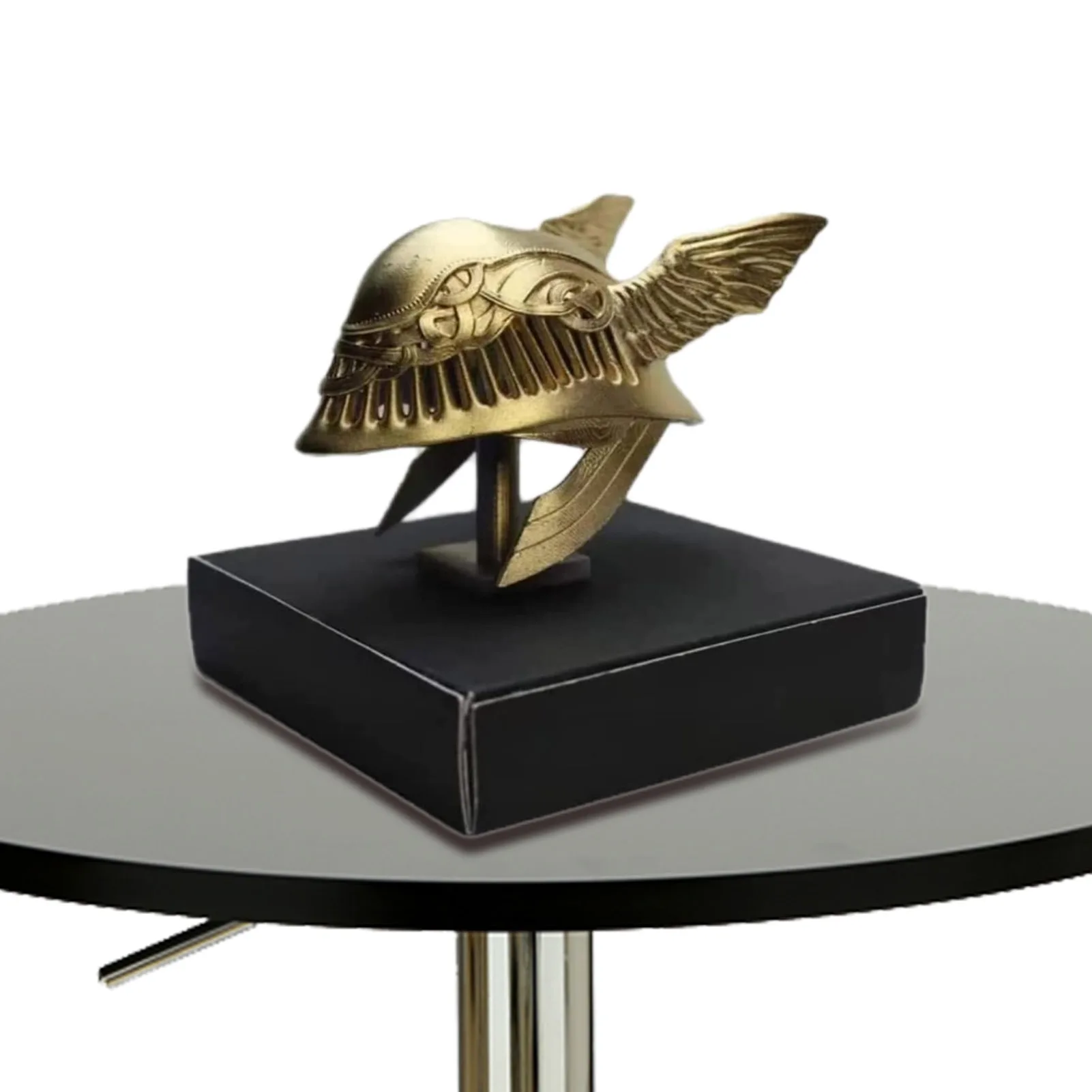 

3,5-дюймовое мини-кольцо Elden, фигурка шлема Мелания, реквизит для Cos, статуэтка Valkyri из аниме, коллекционная декоративная модель для стола