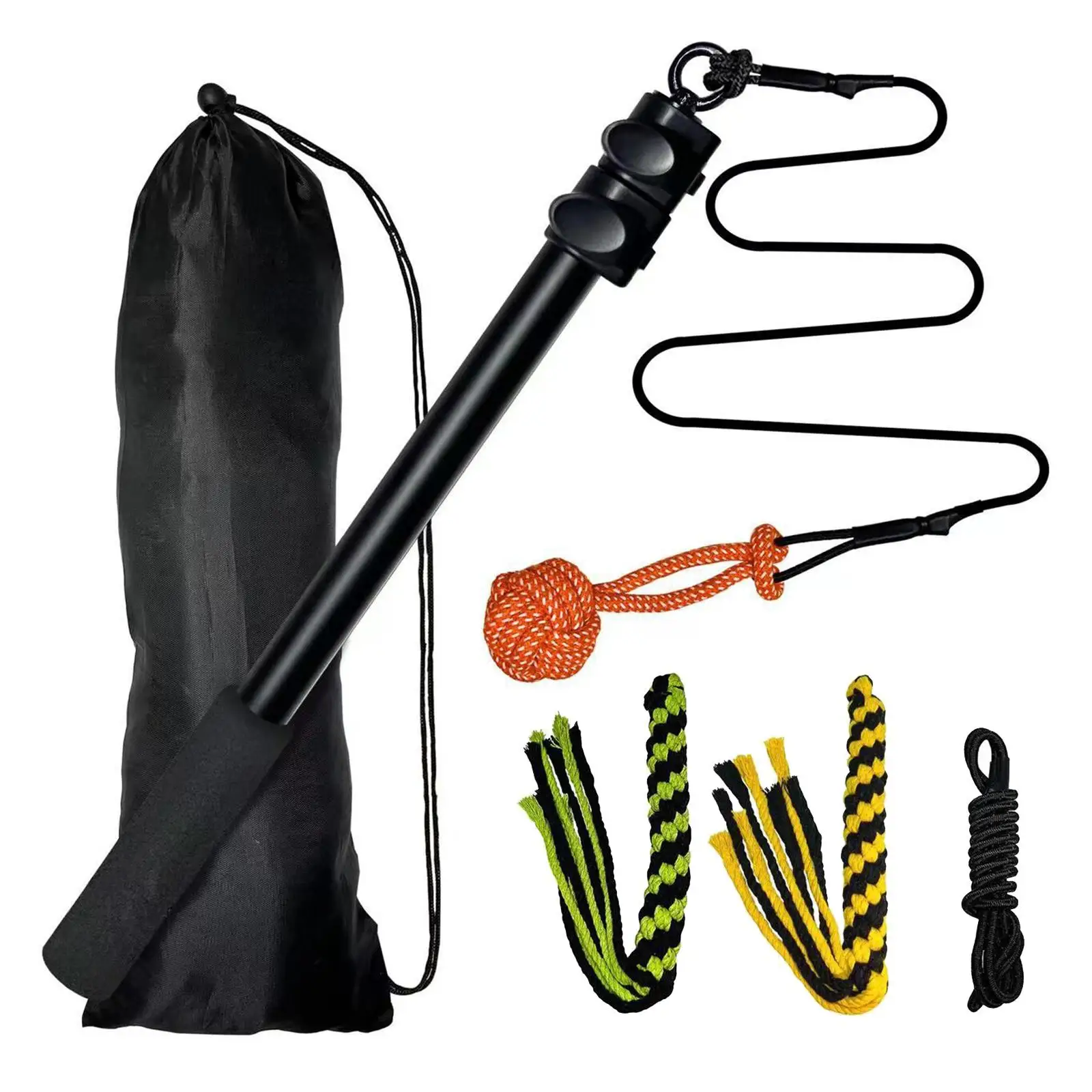 

Extendable Teaser Pet Rod Chewing Rope Interactive Tug Toy for Small-Large