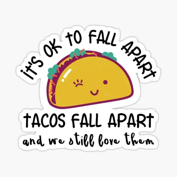 Можно разваливаться Тако разваливаются 5 шт. наклеек для декора бампер задний фон