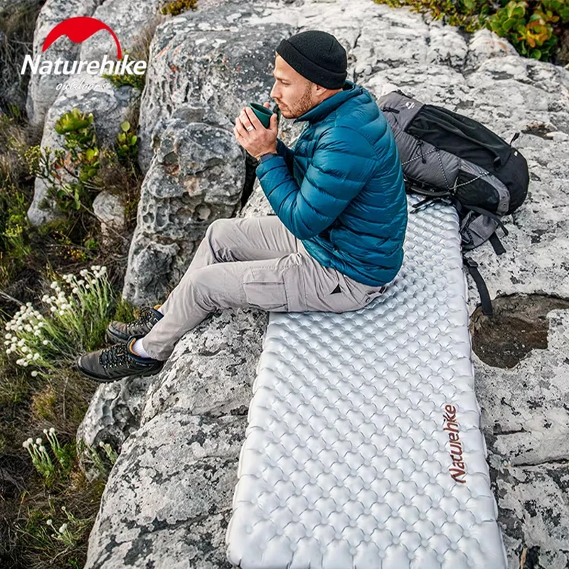 Фото Надувной матрас Naturehike серии Tuye, портативный, складной, для кемпинга, походов, легкий, влагостойкий, для палатки №2
